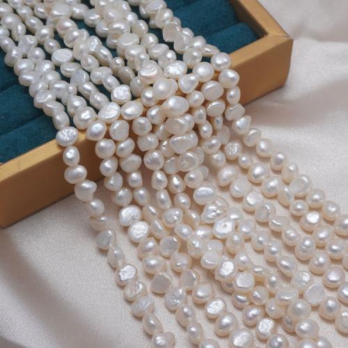 Keshi Cultured Freshwater Pearl Beads, DIY, white, 7-8mm Approx 36 cm 