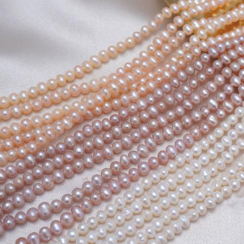 Potato Cultured Freshwater Pearl Beads, DIY 3-3.5mm Approx 38-39 cm [