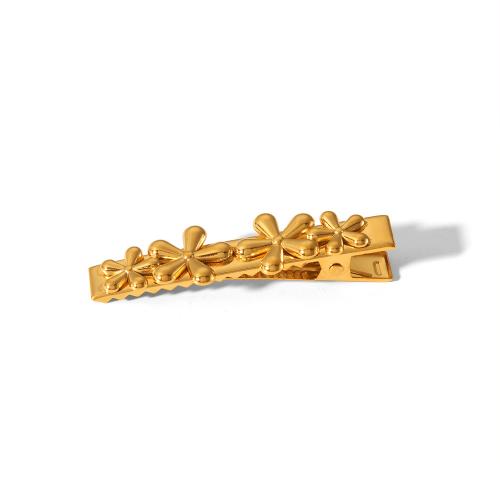 Clips de pico, acero inoxidable 304, para mujer, dorado, 61x10mm, Vendido por UD