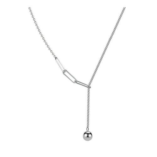 Collier de bijoux en argent , Argent sterling 925, avec 5cm chaînes de rallonge, bijoux de mode & pour femme Environ 48 cm, Vendu par PC