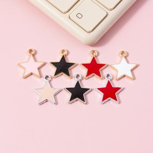 Zinc Alloy Enamel Pendants, Star, DIY 