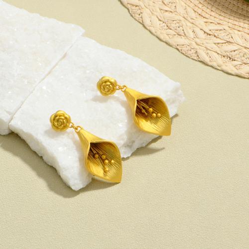 Zinc Alloy Drop Earring, gold color plated, fashion jewelry, golden 