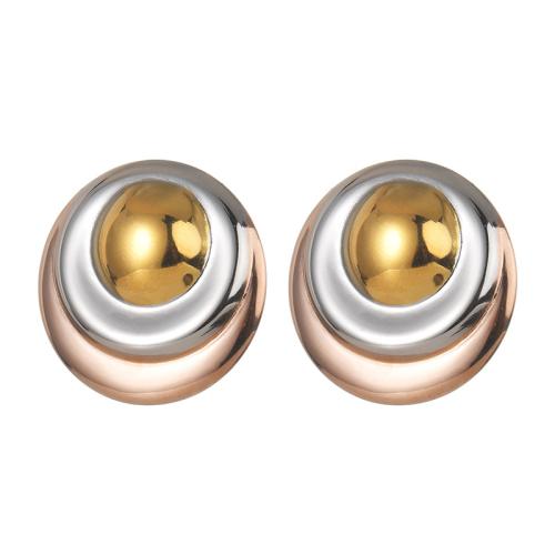 Stainless Steel Stud Earring, 304 Stainless Steel, plated, fashion jewelry & for woman, multi-colored 