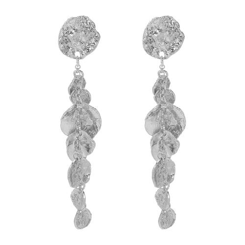 Zinc Alloy Drop Earring, plated, fashion jewelry & for woman 