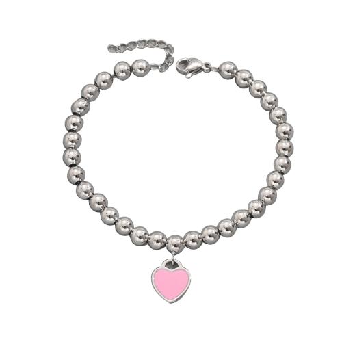 Bracelet d'émail en alliage de zinc, avec 1.97 Inch chaînes de rallonge, bijoux de mode & pour femme, couleur originale .3 pouce, Vendu par PC[