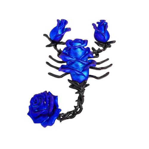 Zinc Alloy Jewelry Brooch, stoving varnish, for woman & enamel [