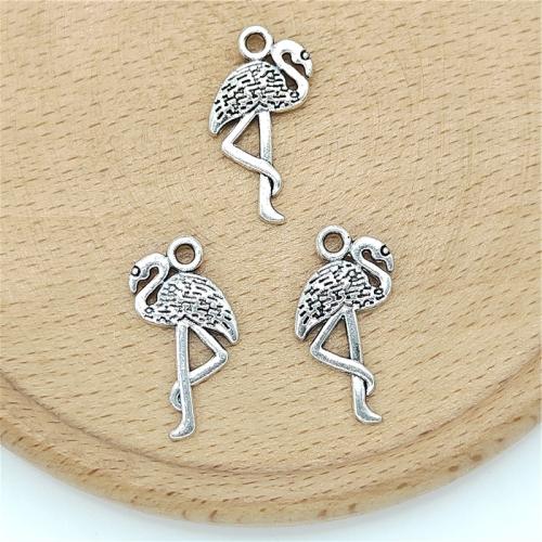 Zinc Alloy Animal Pendants, Bird, antique silver color plated, DIY [