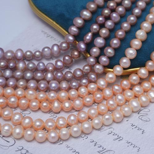 Potato Cultured Freshwater Pearl Beads, DIY 7-8mm Approx 37 cm 