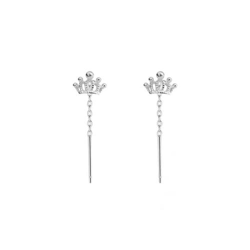 Sterling Silver Drop Earring, 925 Sterling Silver, fashion jewelry & for woman, 25mm 