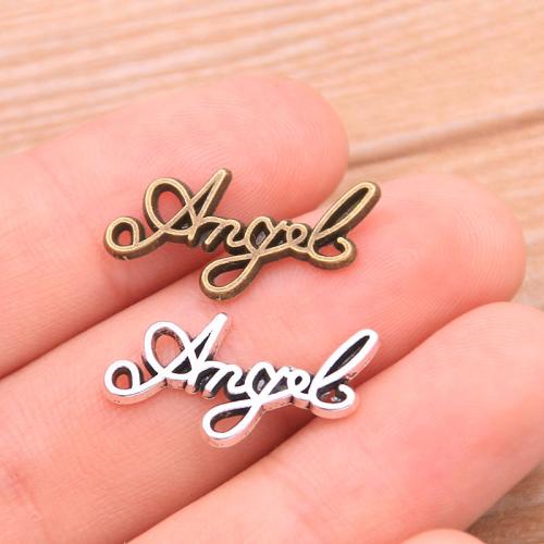 Zinc Alloy Message Pendants, Alphabet Letter, plated, DIY [