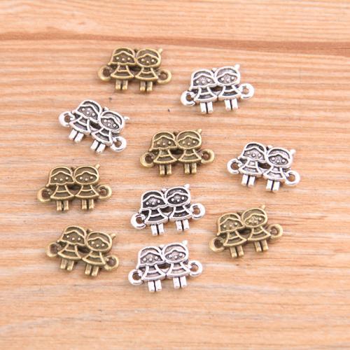 Zinc Alloy Charm Connector, plated, DIY & 1/1 loop 