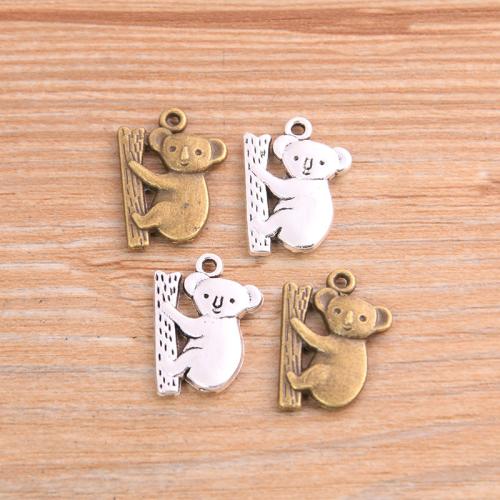 Zinklegierung Tier Anhänger, Koala, plattiert, DIY, keine, 19x15mm, 100PCs/Tasche, verkauft von Tasche[