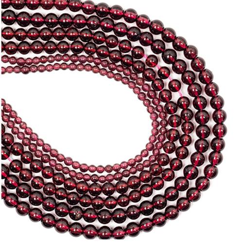 Natural Garnet Beads, Round, DIY red 