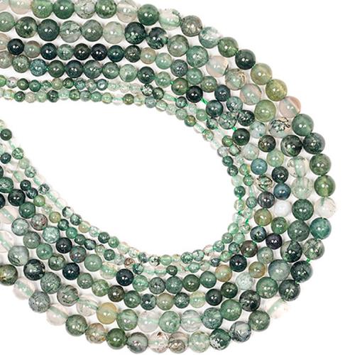 Moss Quartz Beads, Round, DIY mixed colors 