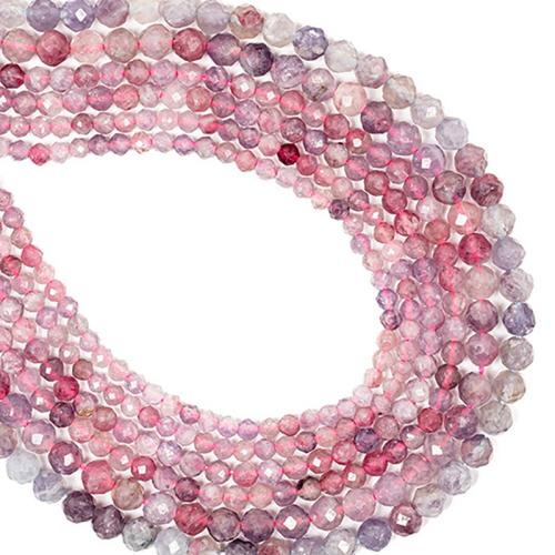 Natural Tourmaline Beads, Round, DIY mixed colors [