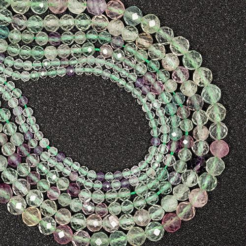 Fluorite Beads, Natural Fluorite, Round, DIY mixed colors 