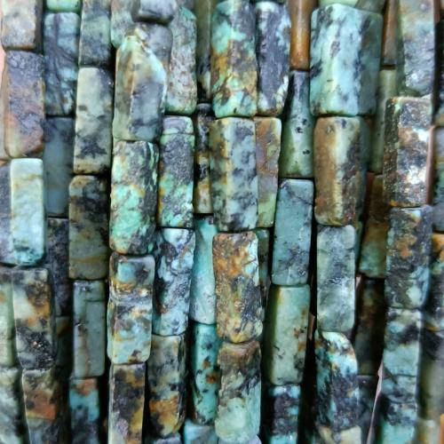 Natural African Turquoise Beads, Rectangle, DIY, mixed colors [