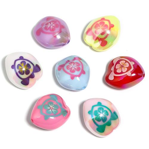 Printing Acrylic Beads, DIY, mixed colors 