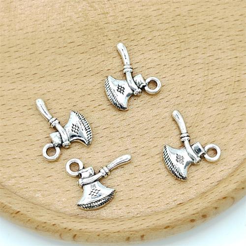 Zinc Alloy Jewelry Pendants, Axe, antique silver color plated, DIY 