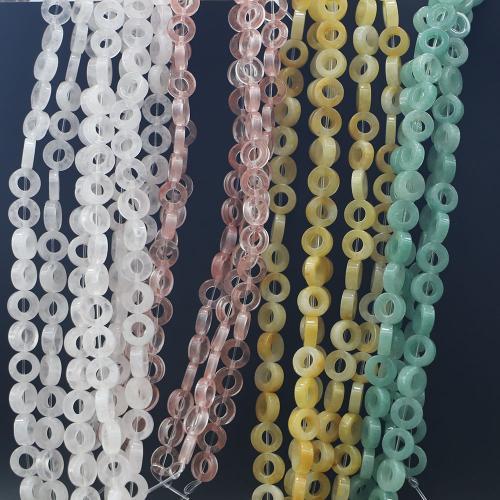 Single Gemstone Beads, Natural Stone, Donut, DIY 