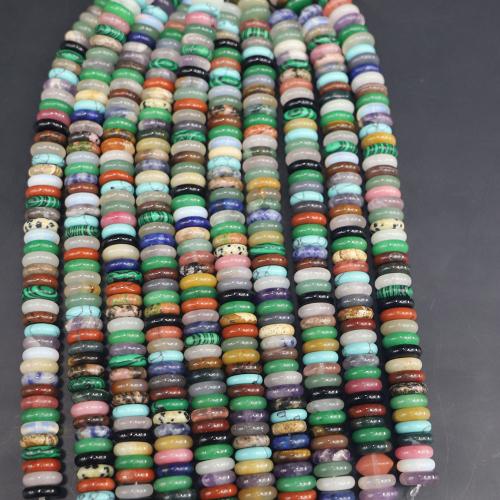 Single Gemstone Beads, Natural Stone, Flat Round, DIY 