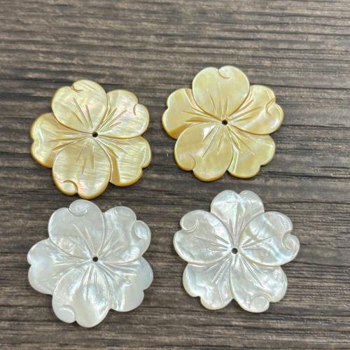 Natural Freshwater Shell Beads, Flower, DIY [