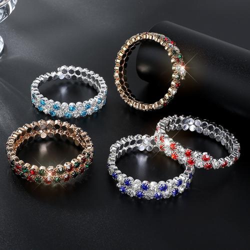 Rhinestone Zinc Alloy Bangle, fashion jewelry & for woman & with rhinestone [