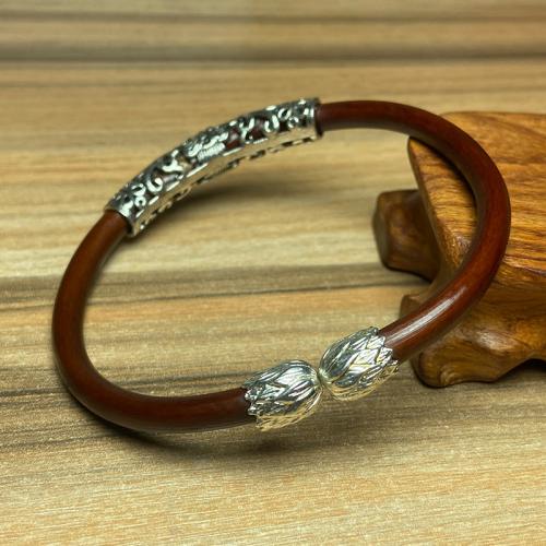 Rotin de poulet bracelet manchette, avec alliage de zinc, fait à la main, bijoux de mode & styles différents pour le choix & pour femme, plus de couleurs à choisir Environ 14-18 cm, Vendu par PC