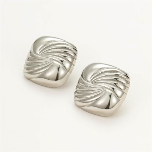 Stainless Steel Stud Earring, 304 Stainless Steel, fashion jewelry & for woman, original color 