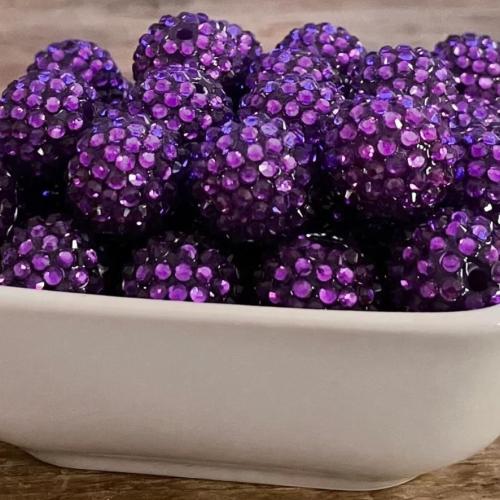 Resin Acrylic Beads, with Acrylic, DIY purple [