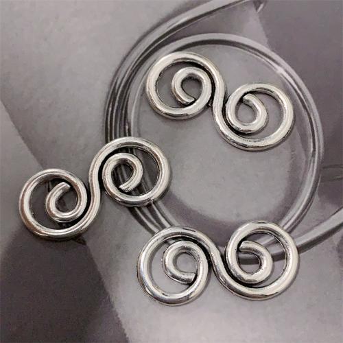 Zinc Alloy Charm Connector, Infinity, antique silver color plated, DIY & 1/1 loop 