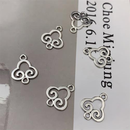 Zinc Alloy Charm Connector, antique silver color plated, DIY & 1/1 loop 