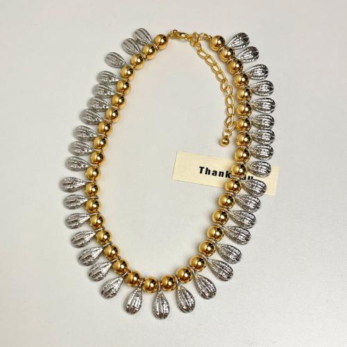 Zinc Alloy Necklace, with 10cm extender chain, plated, Double Layer & fashion jewelry & for woman cm 