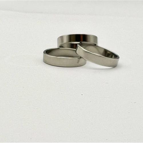 Titanium Steel Finger Ring, plated, Unisex silver color 