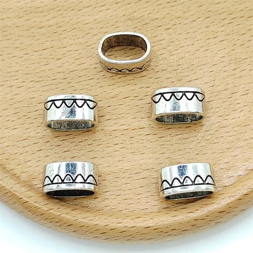 Zinc Alloy Jewelry Beads, Round, antique silver color plated, DIY [