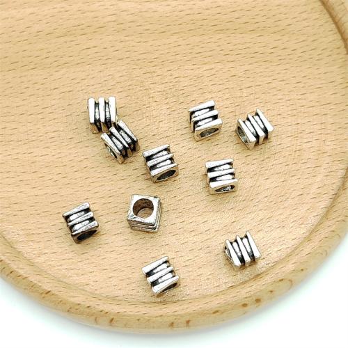 Zinklegierung Schmuckperlen, Unregelmäßige, antik silberfarben plattiert, DIY, 6x6mm, 100PCs/Tasche, verkauft von Tasche[