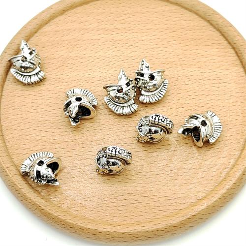 Zinc Alloy Jewelry Beads, Helmet, antique silver color plated, DIY 