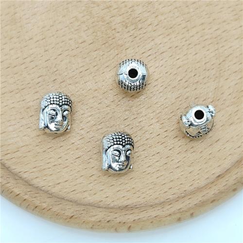 Zinc Alloy Jewelry Beads, Buddha, antique silver color plated, DIY 