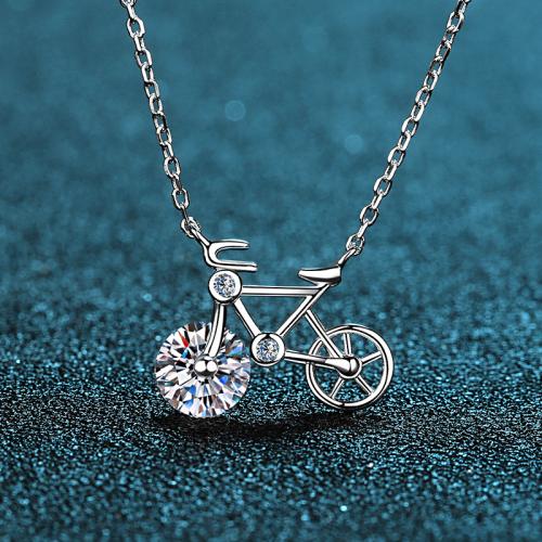 Argent sterling 925 collier, vélo, Chaîne transversale & différents matériaux pour le choix & pour femme Environ 18 pouce, Vendu par PC