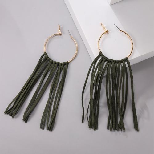 Fashion Tassel Earring, Zinc Alloy, fashion jewelry & for woman 