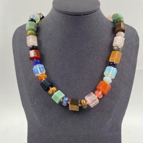 Gemstone Necklaces, Natural Stone & Unisex Approx 48 cm 