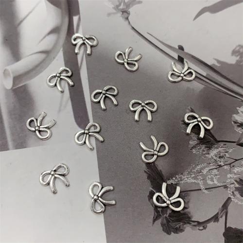 Zinc Alloy Bowkont Pendants, Bowknot, antique silver color plated, DIY 