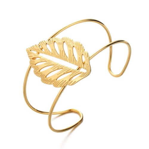 pulsera brazalete de acero inoxidable, acero inoxidable 304, chapado, diferentes estilos para la opción & micro arcilla de zirconia cúbica & para mujer, dorado, Vendido por UD[