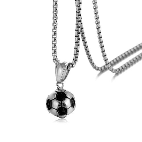 Pendentifs en acier inoxydable émail, Acier inoxydable 304, Football, Placage, styles différents pour le choix, plus de couleurs à choisir, Vendu par PC[