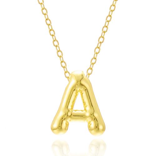 Zinc Alloy Necklace, plated & for woman, gold 