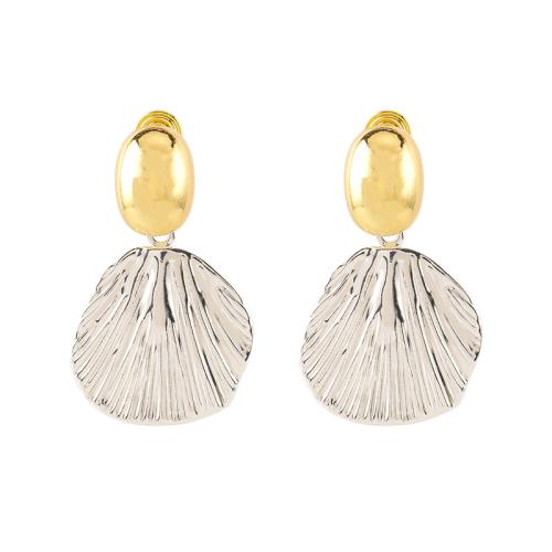 Zinc Alloy Drop Earring, plated & for woman, golden 