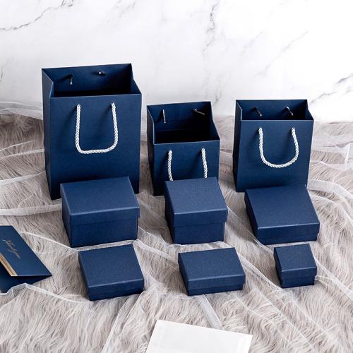 Jewelry Gift Box, Paper blue 