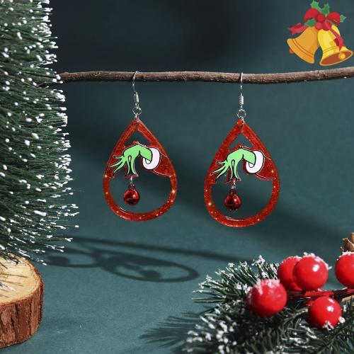 Christmas Earrings, Acrylic, Christmas Tree, Christmas Design & fashion jewelry & for woman 