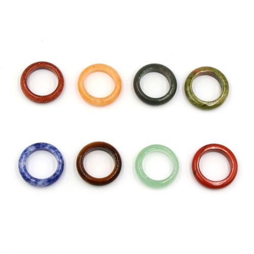 Edelstein Fingerring, Naturstein, unisex & verschiedene Größen vorhanden, Zufällige Farbe, verkauft von PC