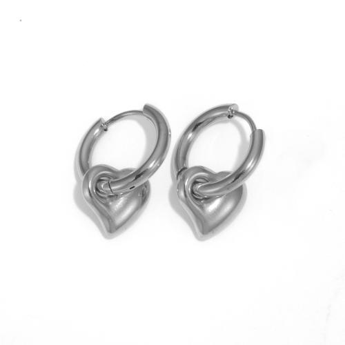 Stainless Steel Drop Earring, 304 Stainless Steel, plated & for woman 